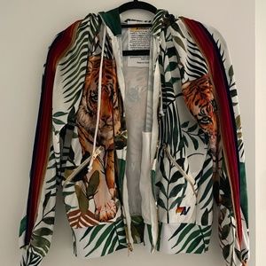 Aviator Nation Jungle Tiger Classic Velvet Zip Hoodie